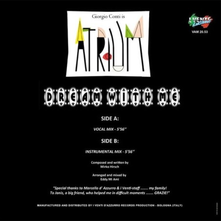 ATRIUM - DREAM WITH ME (VINYL)