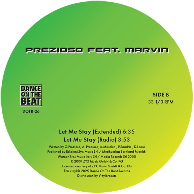 PREZIOSO feat. MARVIN - TELL ME WHY / LET ME STAY (WHITE VINYL)