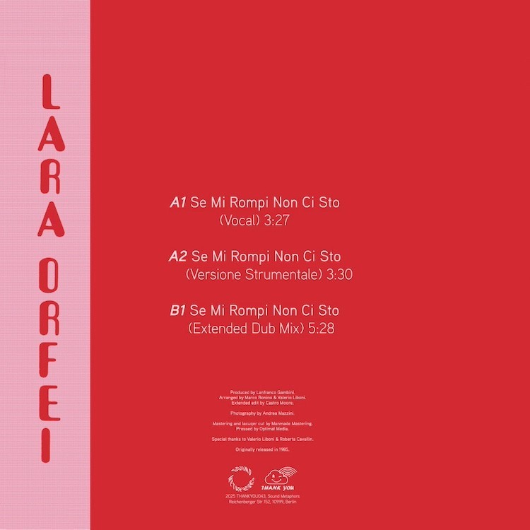 LARA ORFEI - SE MI ROMPI NON CI STO (VINYL)