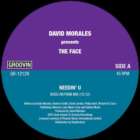 DAVID MORALES PRES THE FACE - NEEDIN' U (VINYL)