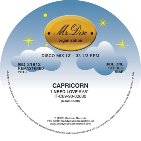 CAPRICORN - I NEED LOVE (VINYL)