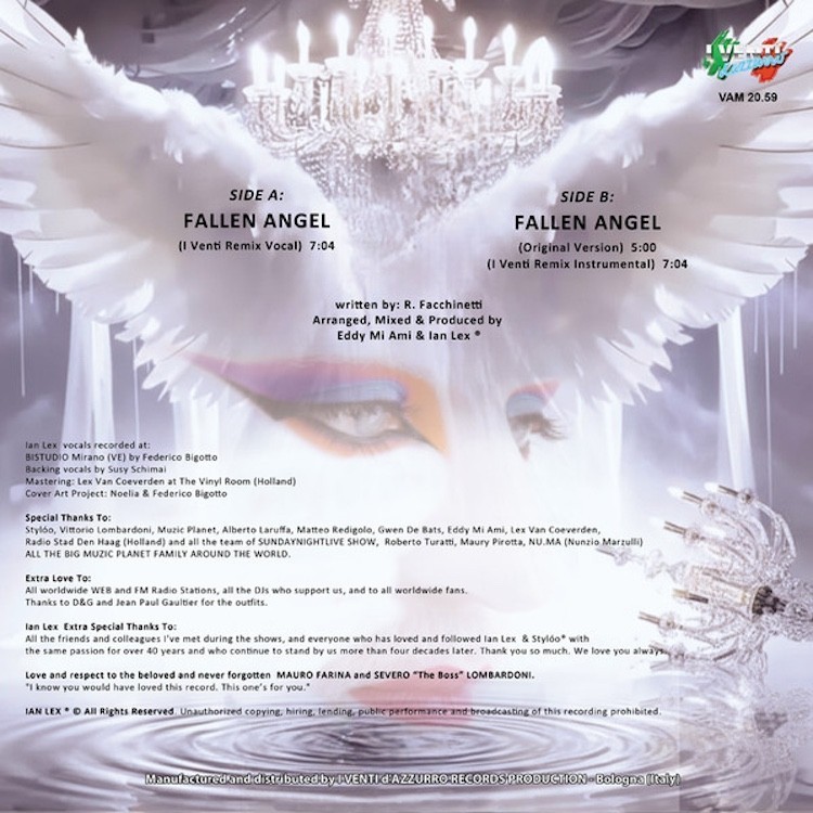 IAN LEX - FALLEN ANGEL (TRANSPARENT VINYL)