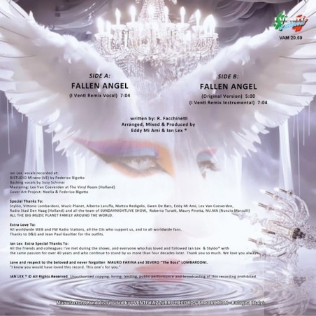 IAN LEX - FALLEN ANGEL (TRANSPARENT VINYL)