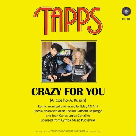 TAPPS - CRAZY FOR YOU (REMIX) (VINYL)