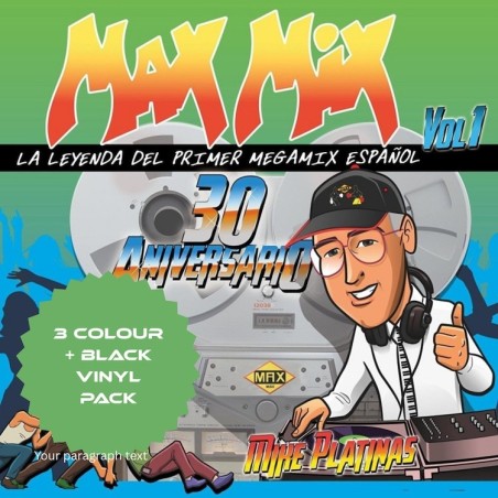 PACK COLOURED MAX MIX 30 ANIVERSARIO Vol.1 (VINYL)