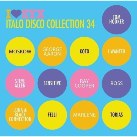 I LOVE ZYX ITALO DISCO COLLECTION VOL.34 (2CD)