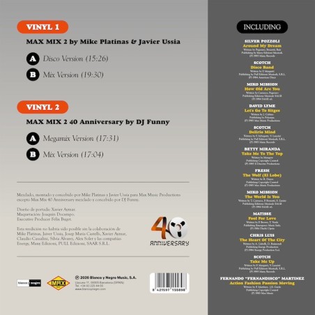 MAX MIX 2 40 ANNIVERSARY (DELUXE VINYL EDITION ALL COLOURS PACK)