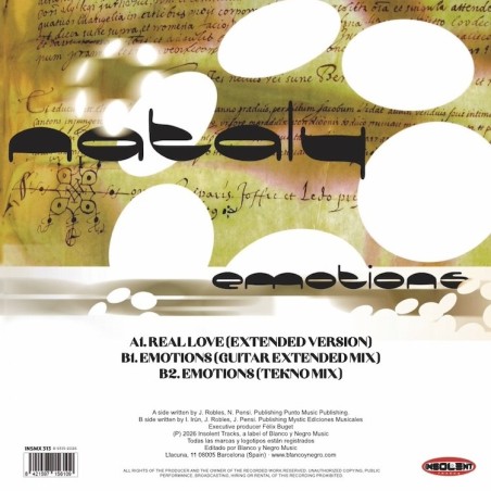 3WAYS, NATALY - REAL LOVE, EMOTION (TRANSPARENT RED VINYL)