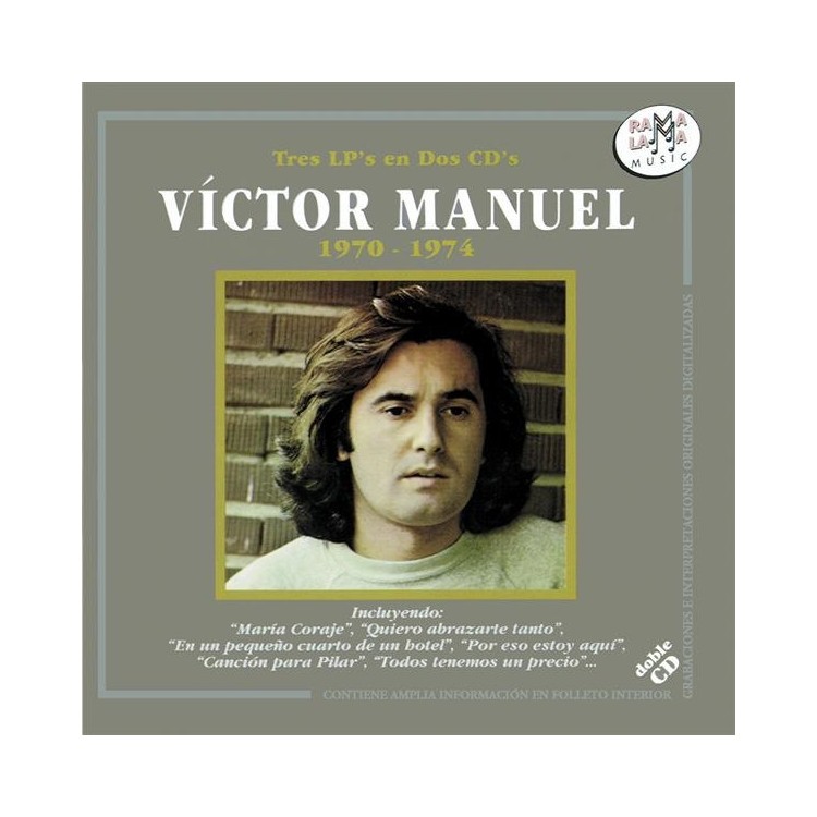 VICTOR MANUEL - TRES LP EN DOS CD